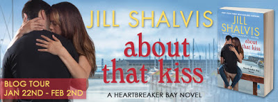 Book Review, Giveaway: About That Kiss Heartbreaker Bay – Book 5  by Jill Shalvis