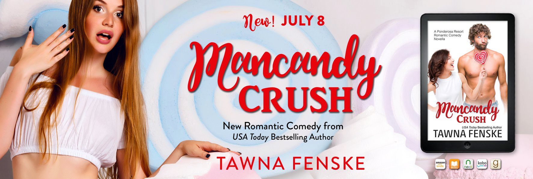 Book Review: Mancandy Crush (Ponderosa Resort Romantic Comedies #5.5) by Tawna Fenske