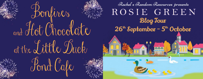 Book Review: Bonfires & Hot Chocolate at The Little Duck Pond Cafe (Little Duck Pond Cafe, Book 7) by Rosie Green