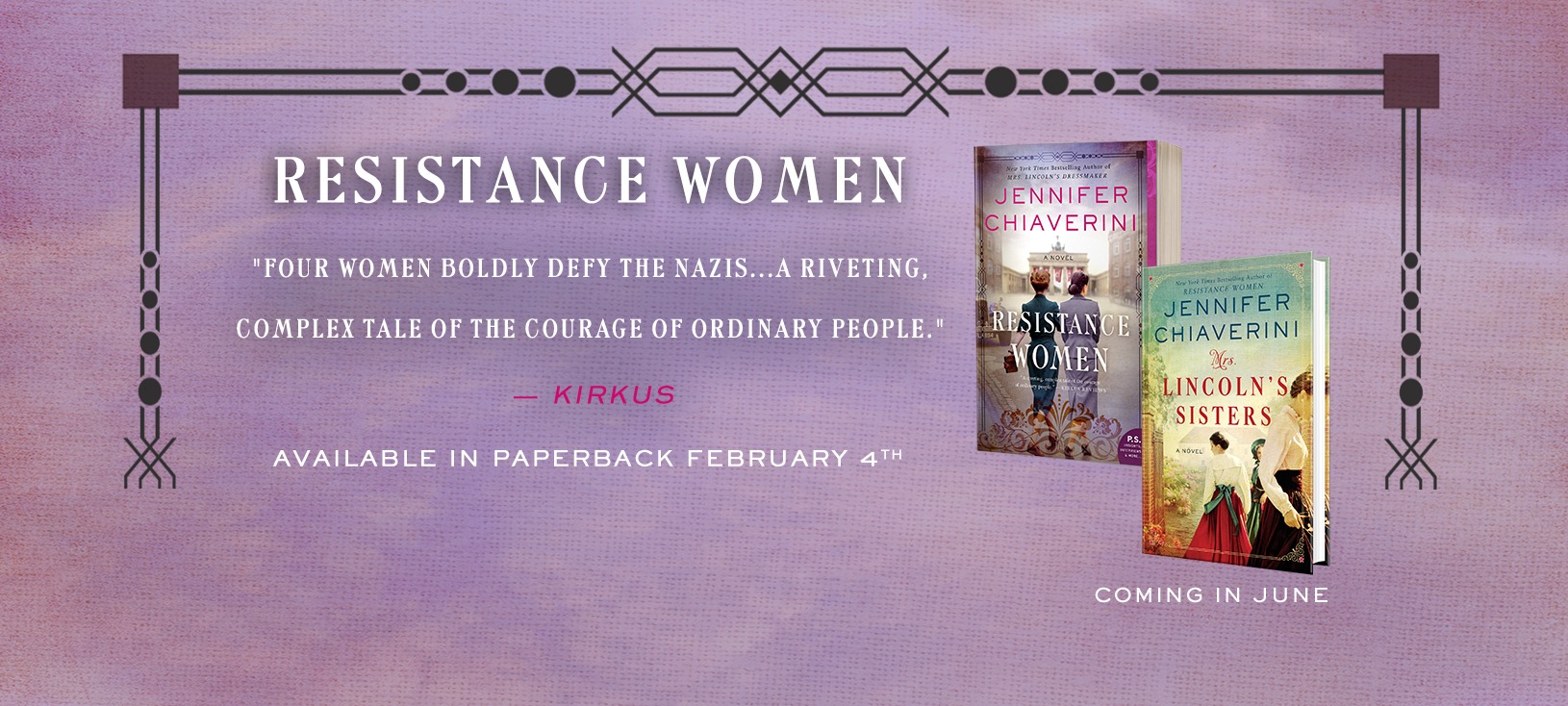 Book Review: Resistance Women by Jennifer Chiaverini