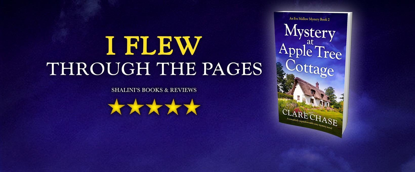 Book Review: Mystery at Apple Tree Cottage (Eve Mallow Mystery #2) by Clare Chase