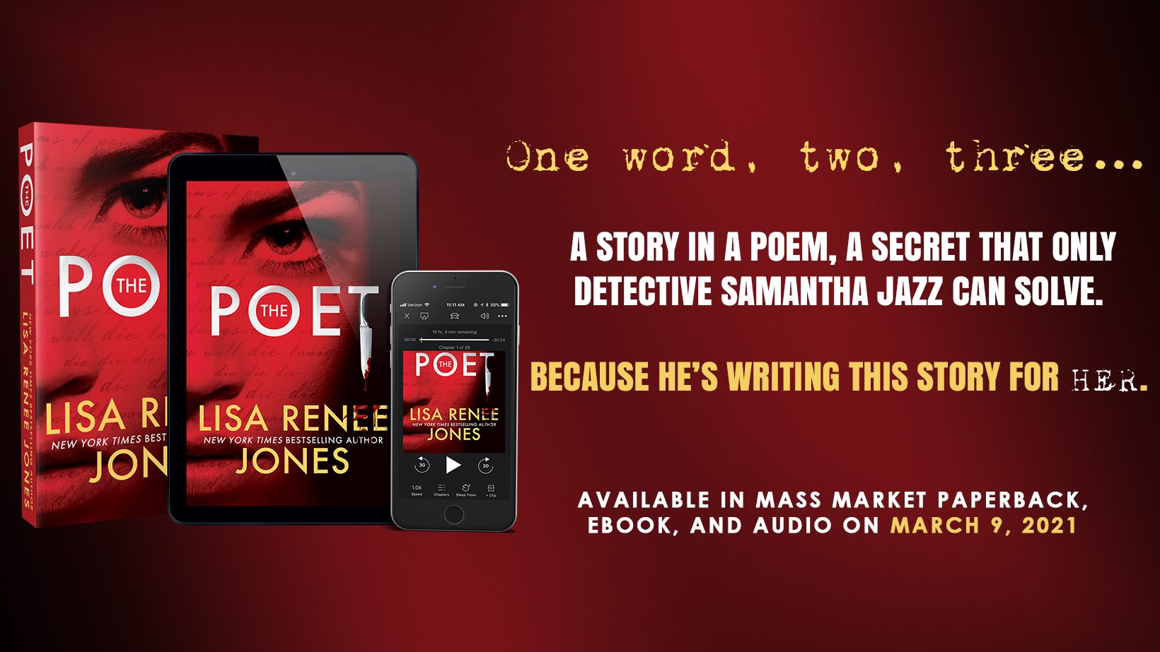Book Review: The Poet (Samantha Jazz Series #1) by Lisa Renee Jones  @entangled_publishing @lisareneejones  @TLCBookTours